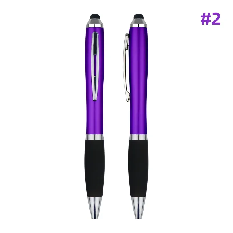 Illuminated Logo Gourd Shaped Touch Ballpoint Twist Pen 2