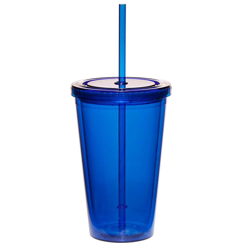16 oz Double Wall Acrylic Tumbler with Straw 11