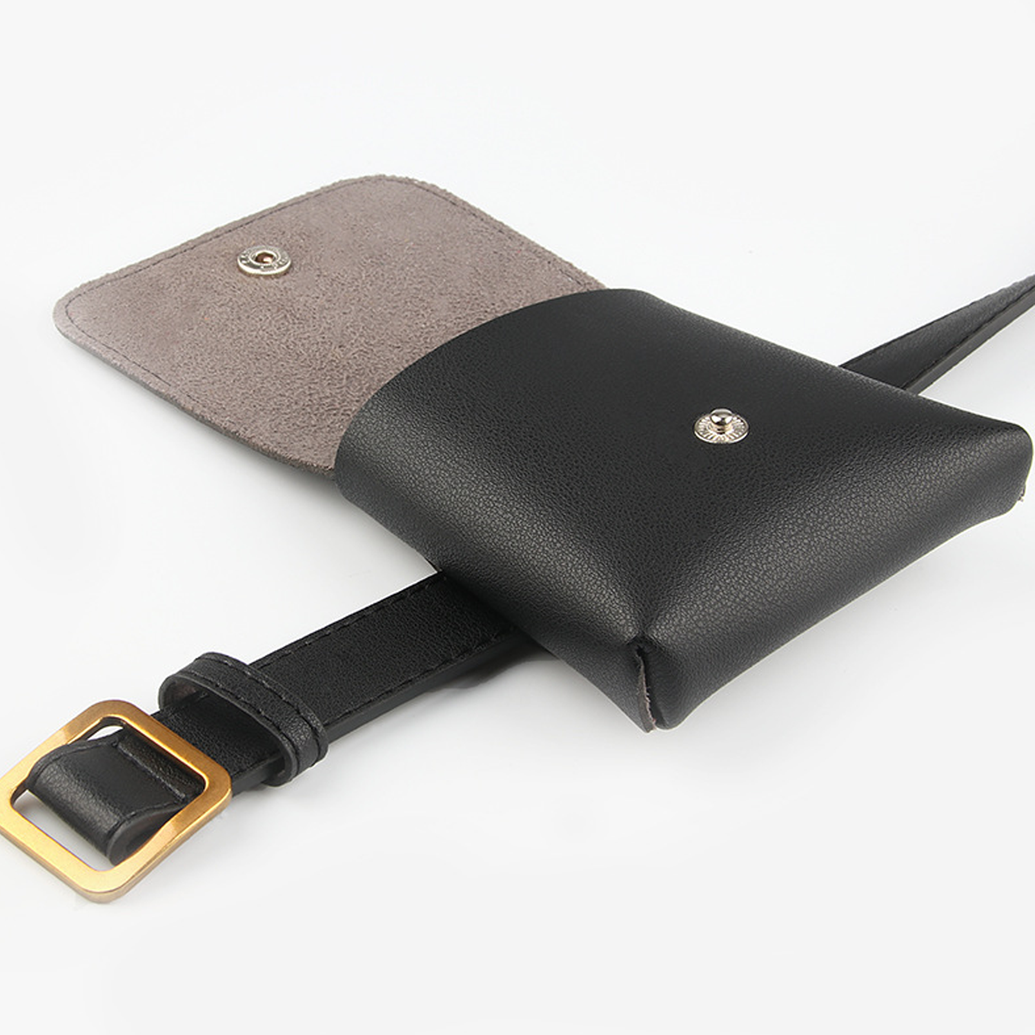 PU Leather Multi Pocket Belt Bag 5