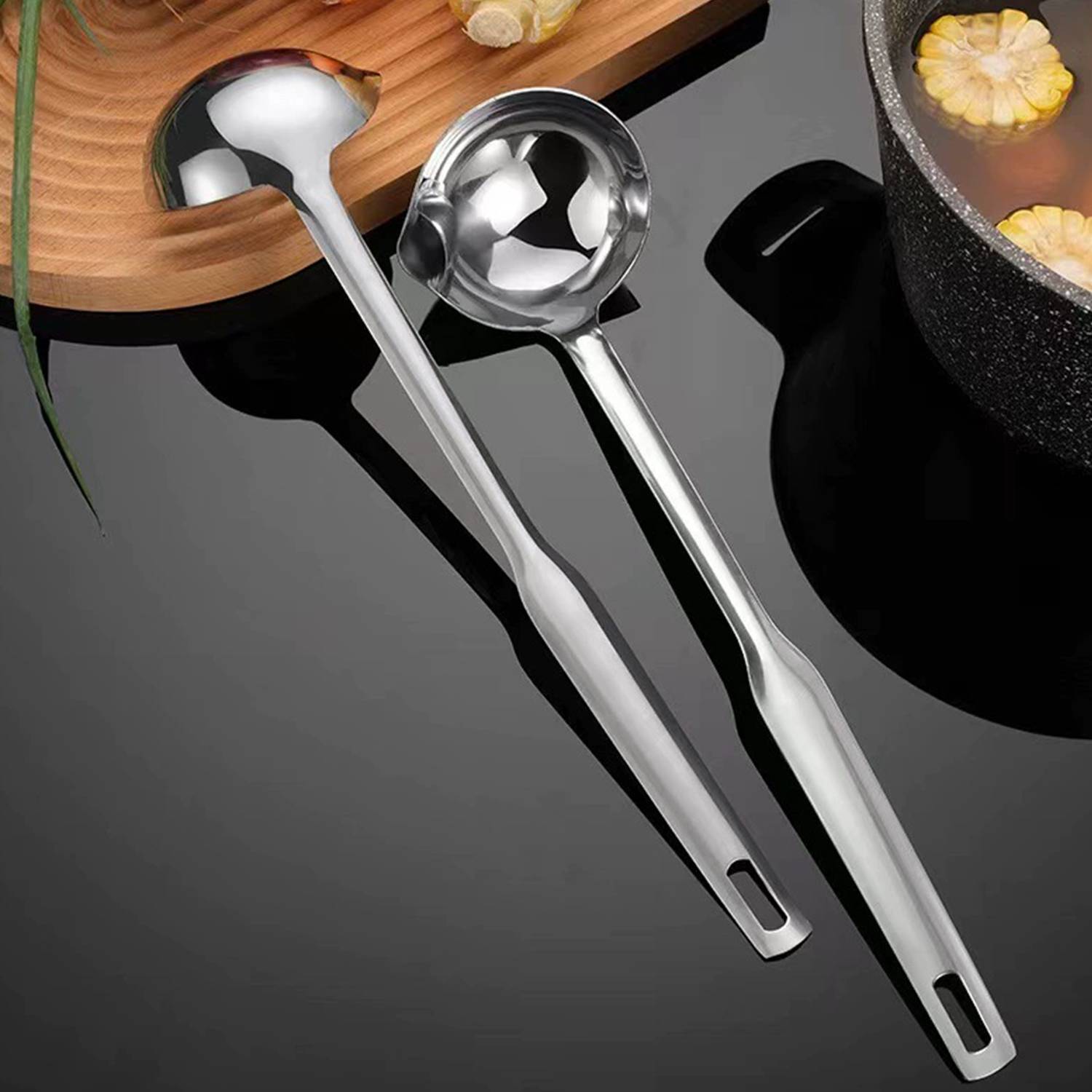 Stainless Steel Oil Separator Soup Ladle 4