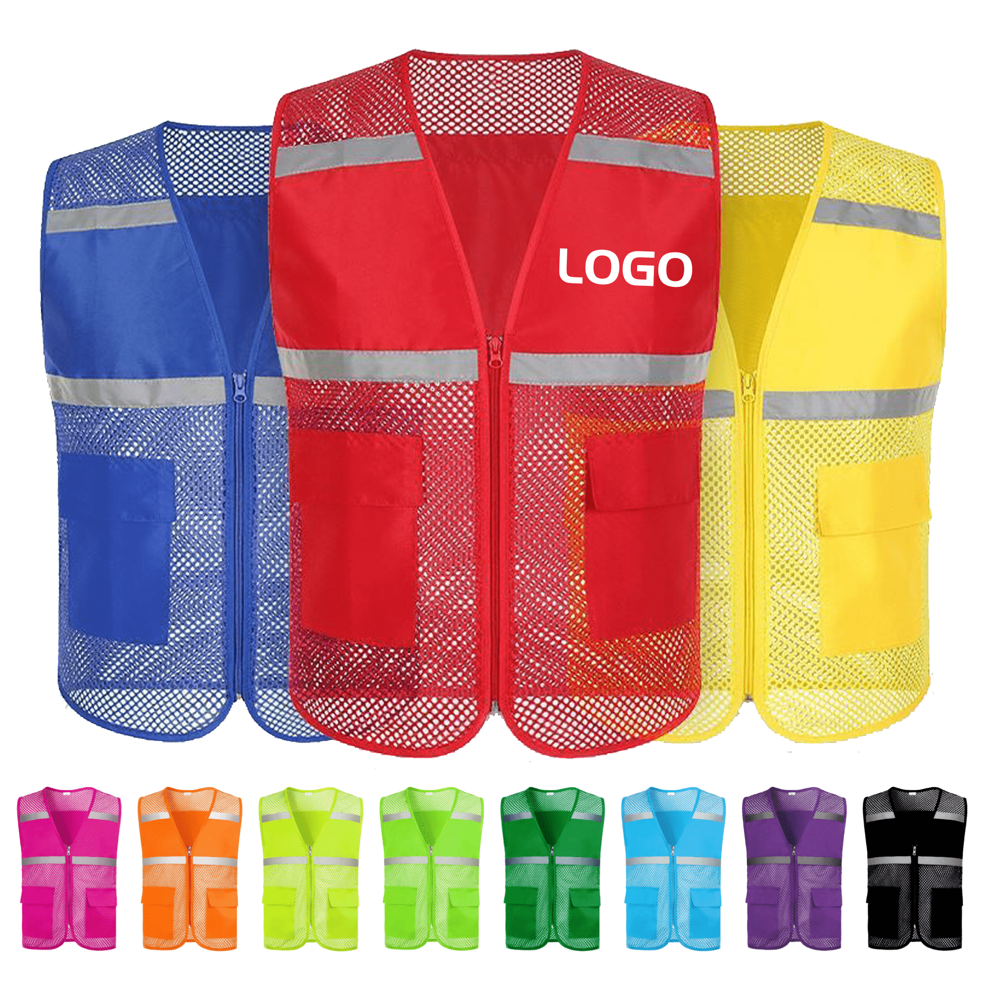 Mesh Reflective Safety Unisex Vest 8