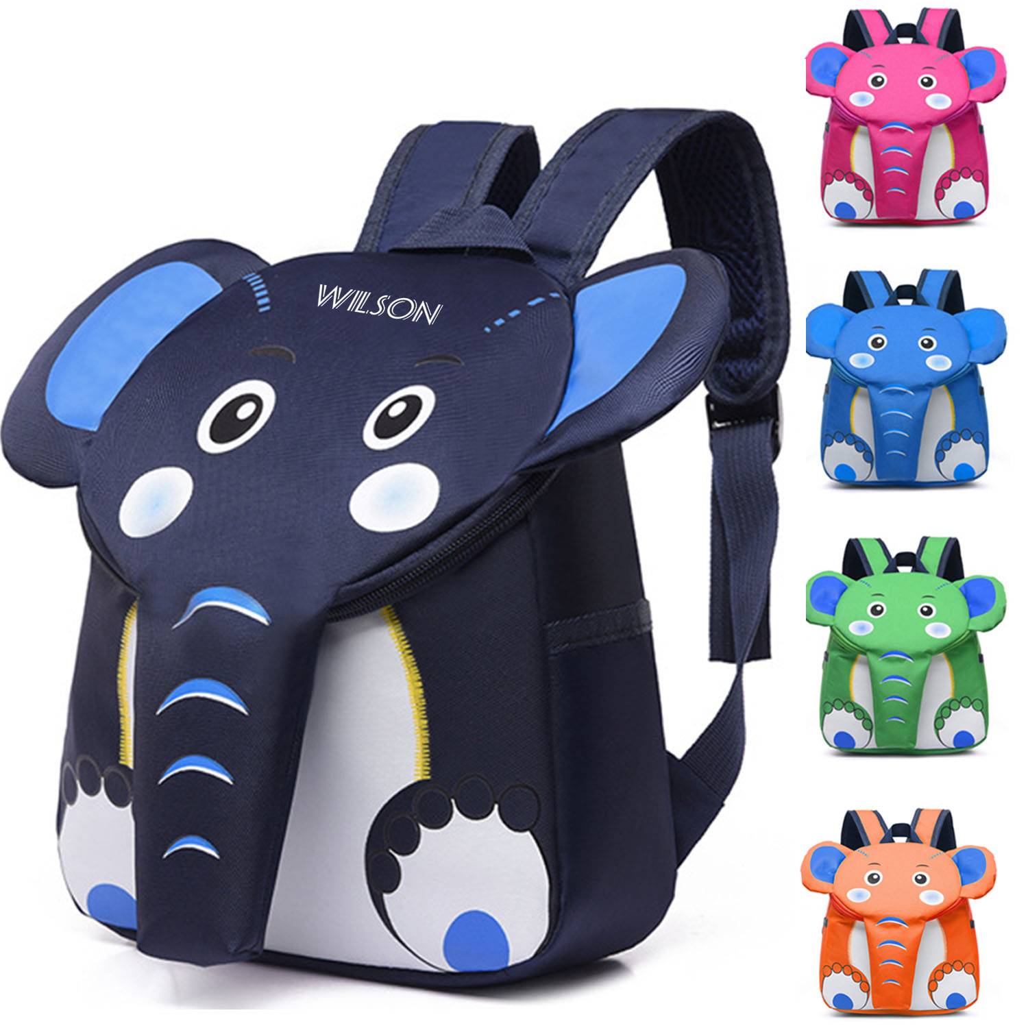 Oxford cute elephant kid's backpack 4