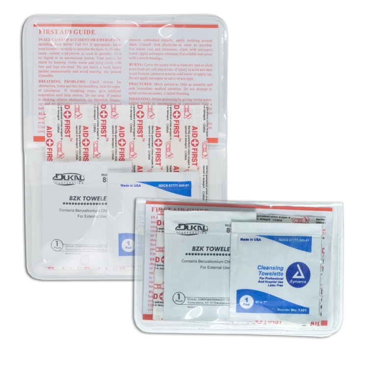 "HEAL-ON-THE-GO L" 10 Piece Economy First Aid Kit in Colorful Vinyl Pouch 6