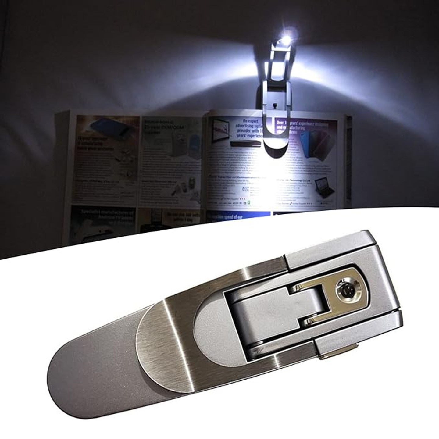 Foldable Led Reading Lamp with clip 5