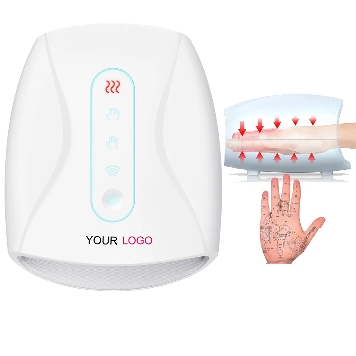 White Heat Therapy Hand Massager Healthcare Machine 1