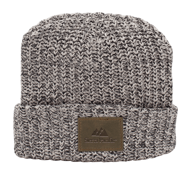 Milliner Cuffed Knit Beanie with Leather Patch 15
