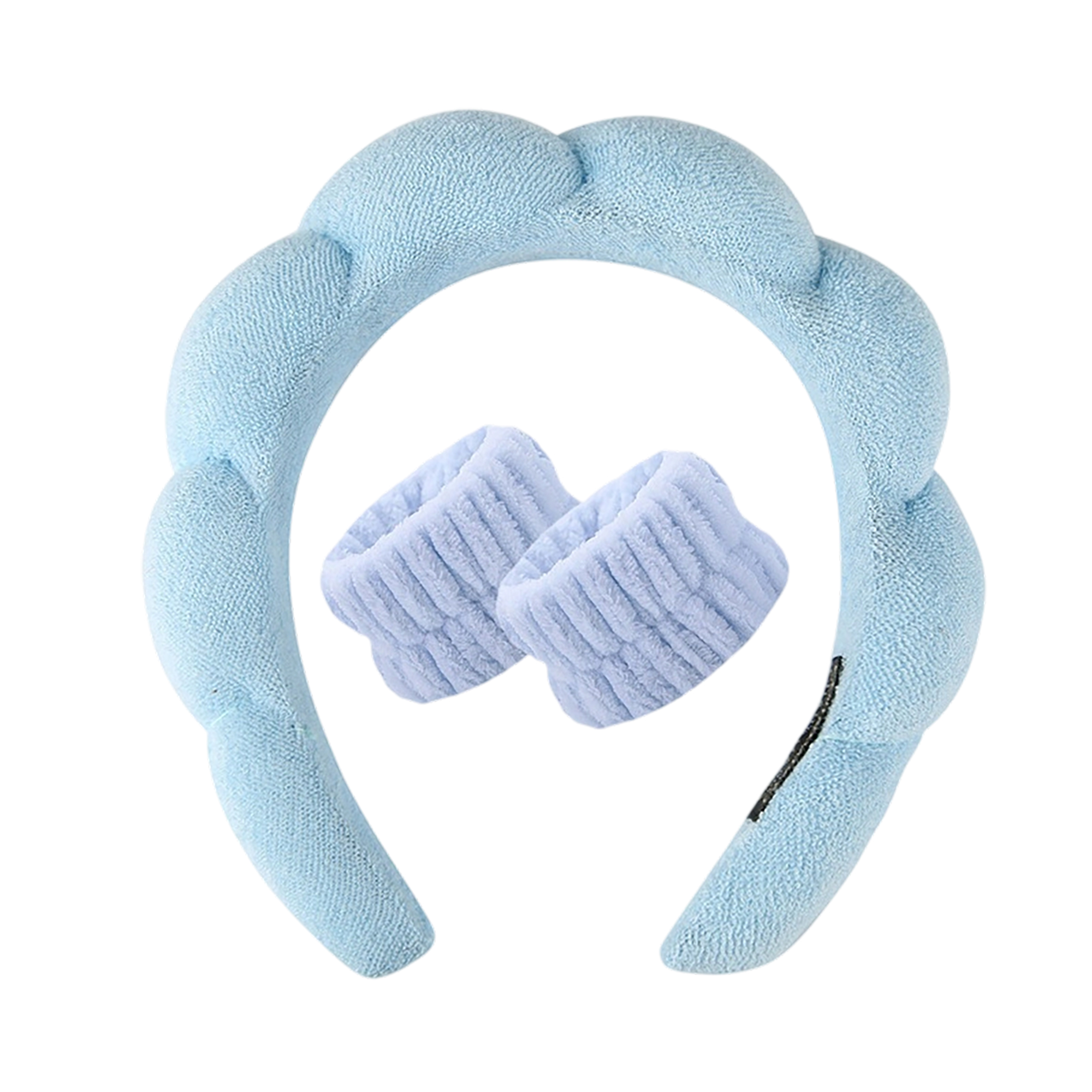 Spa Headband and Coral Fleece Wristband Set 3 Pieces 7