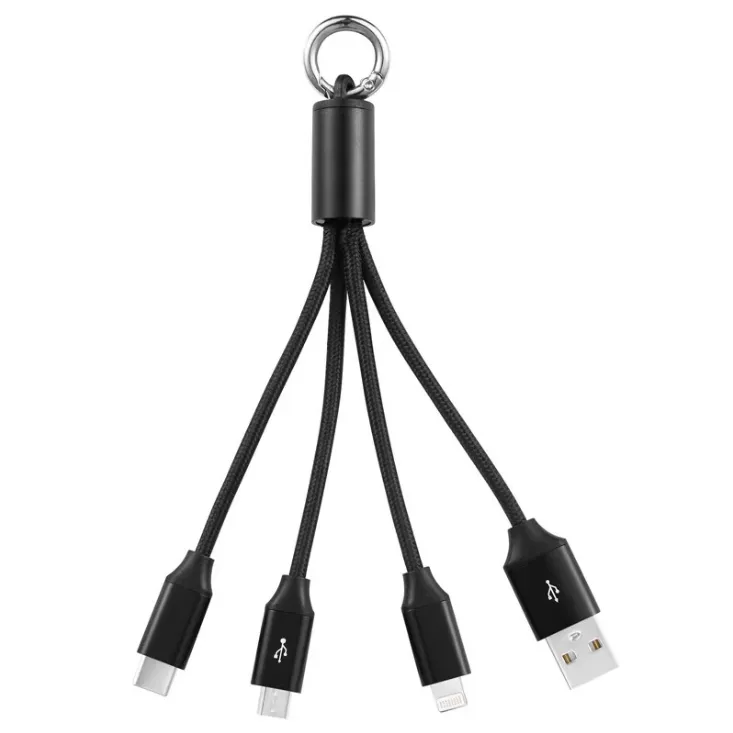 3-In-1 USB Cable With Keychain 2