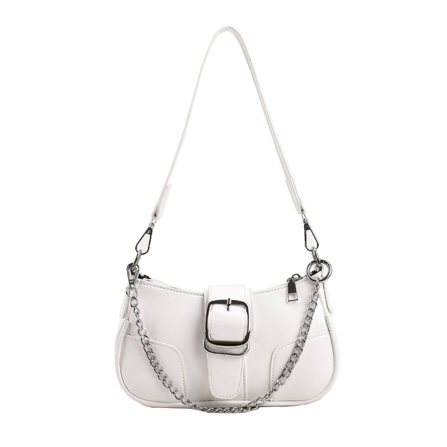 PU large capacity single shoulder square women's tote bag 2