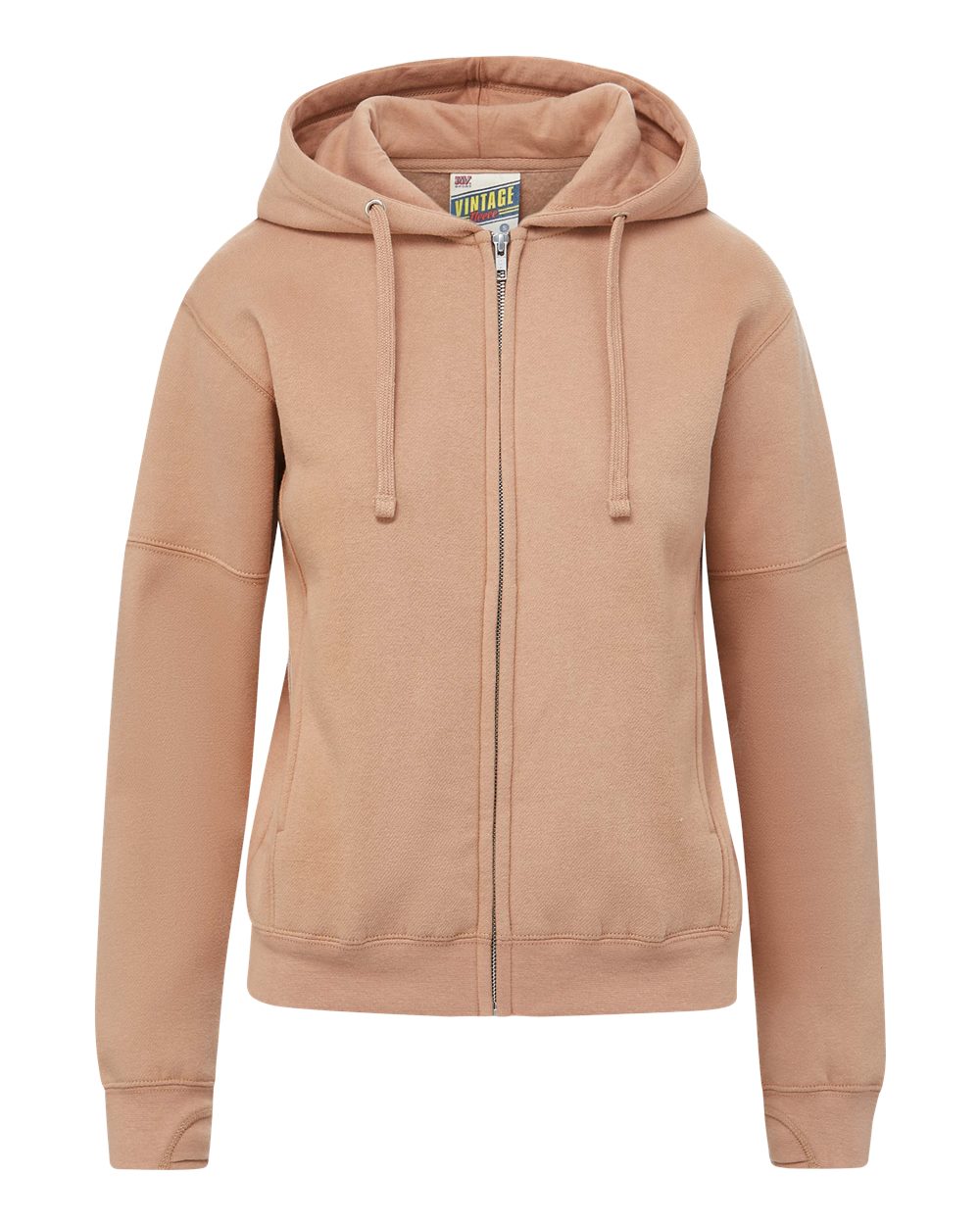 Women's Vintage Fleece Hooded Full-Zip Sweatshirt - W25165 33