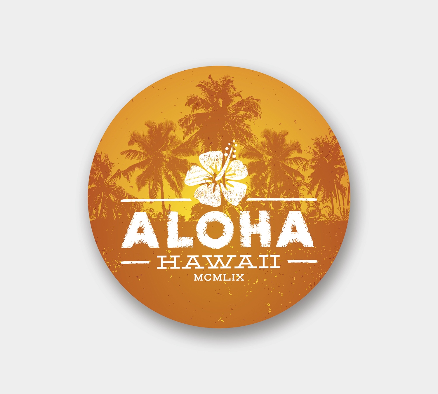 Circle - Removable Outdoor Sticker - 2" Diameter 3