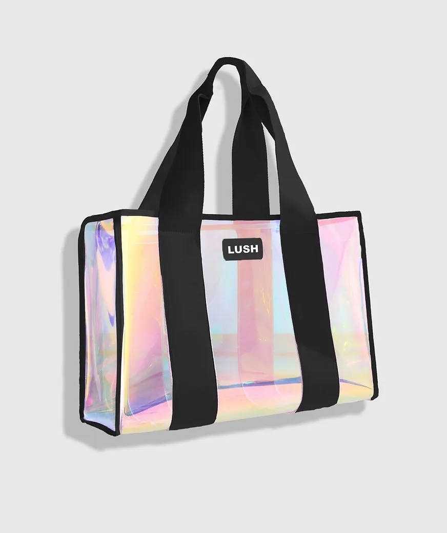 Iridescent Vinyl Tote, custom tote bag with logo imprint 3