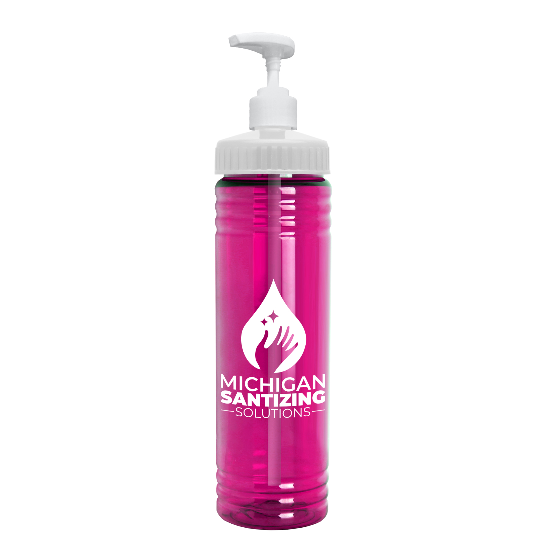 24 oz. Transparent Pump Bottle 4
