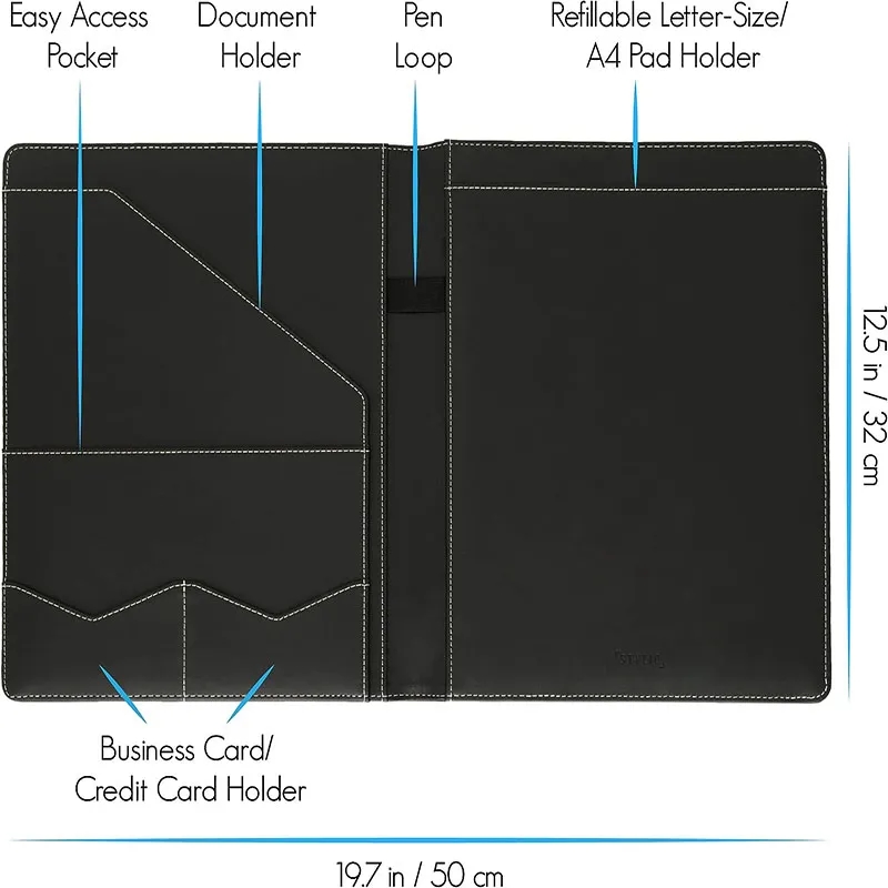 Classic A4 Pu Padfolio 3