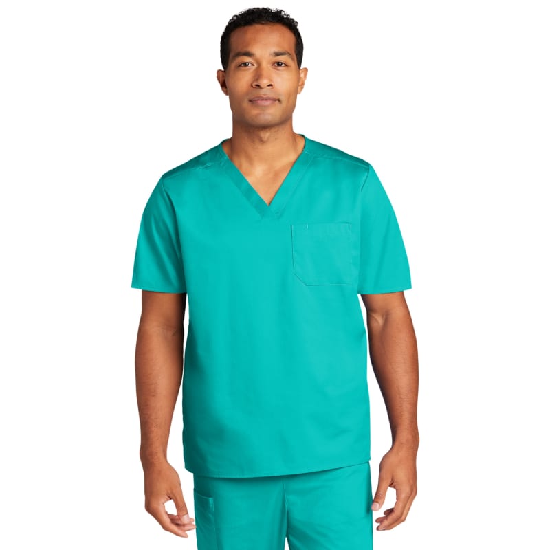 WonderWink Unisex WorkFlex Chest Pocket V-Neck Top 12