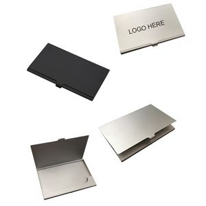 Thin Aluminum Business Card Holder With Snap Closure 11