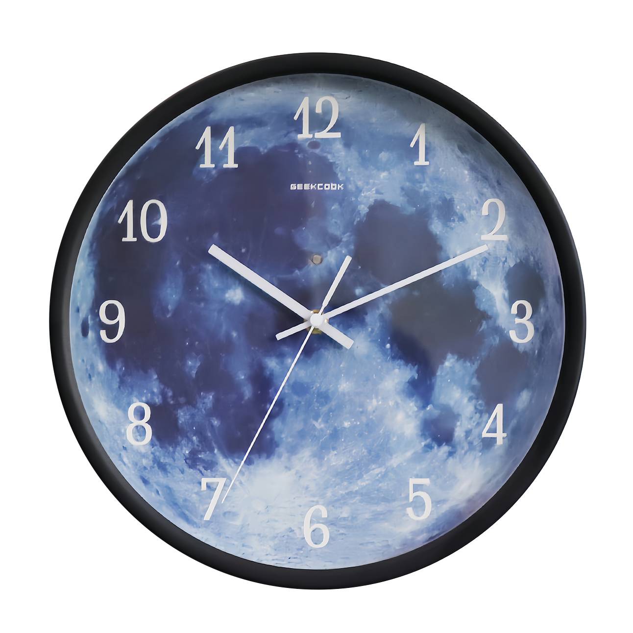 Blue moon LED luminous voice-activated wall clock 6