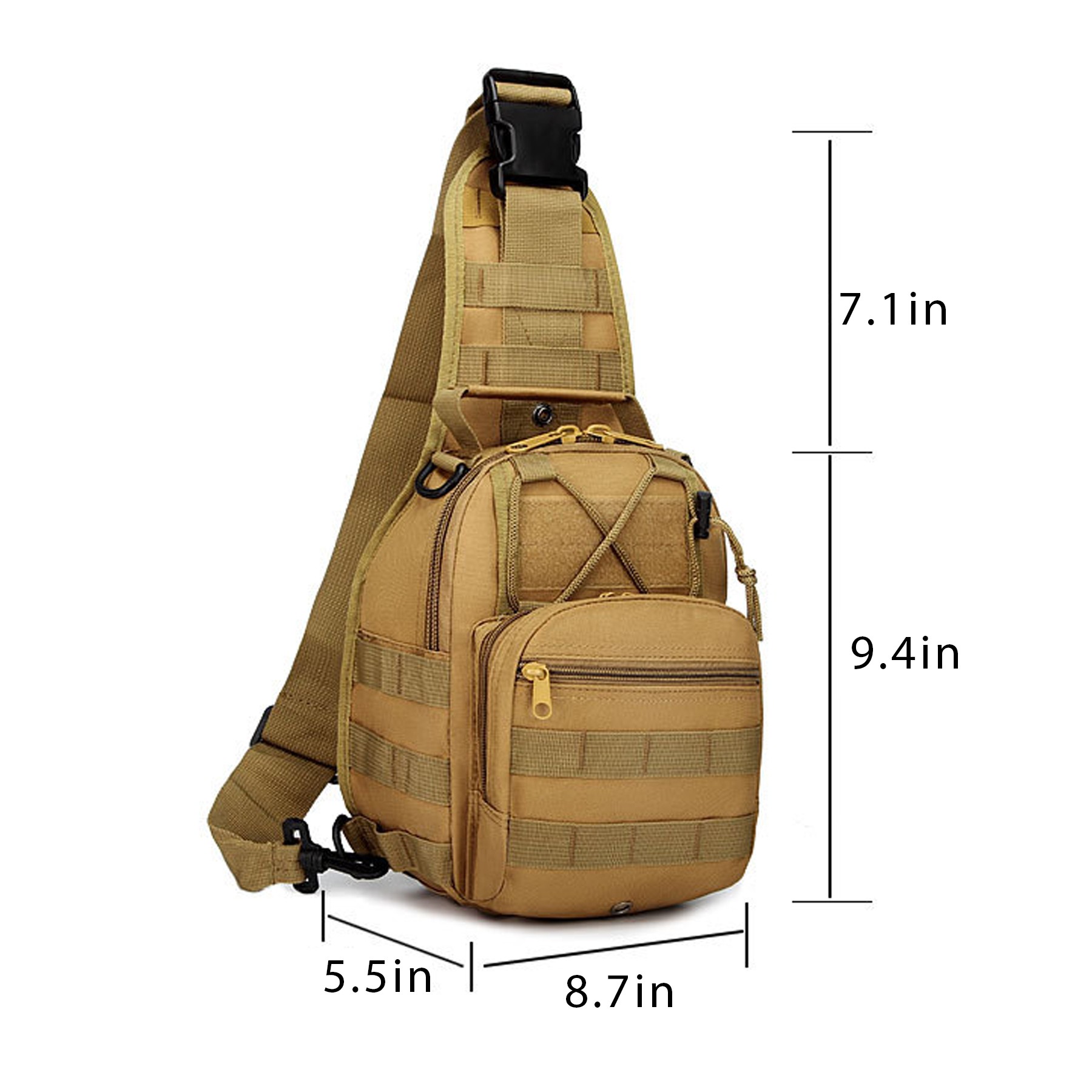 600D Oxford Outdoor Versatile Tactical Chest Bag 4
