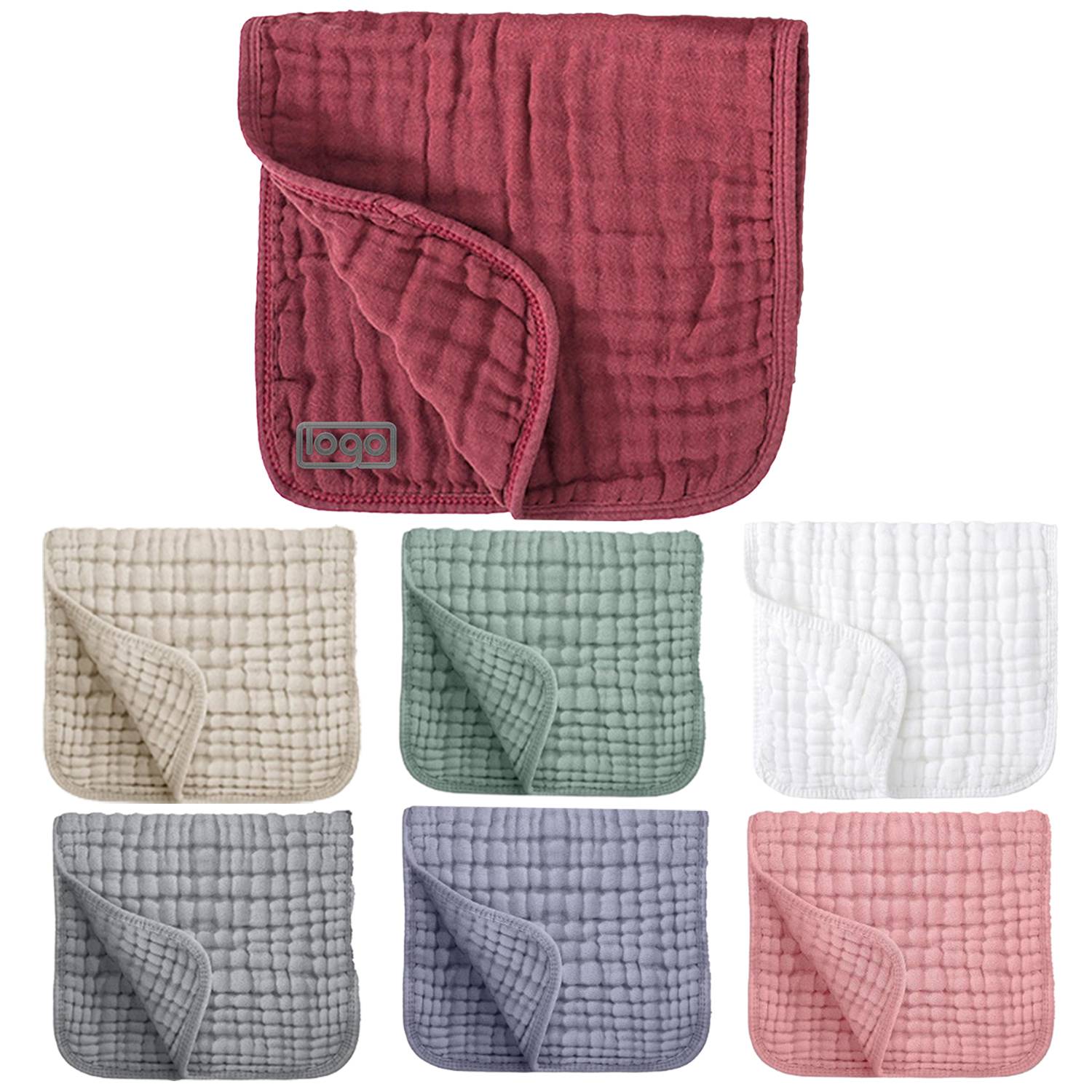 Baby Soft Absorbent Cotton Burp Cloth 11