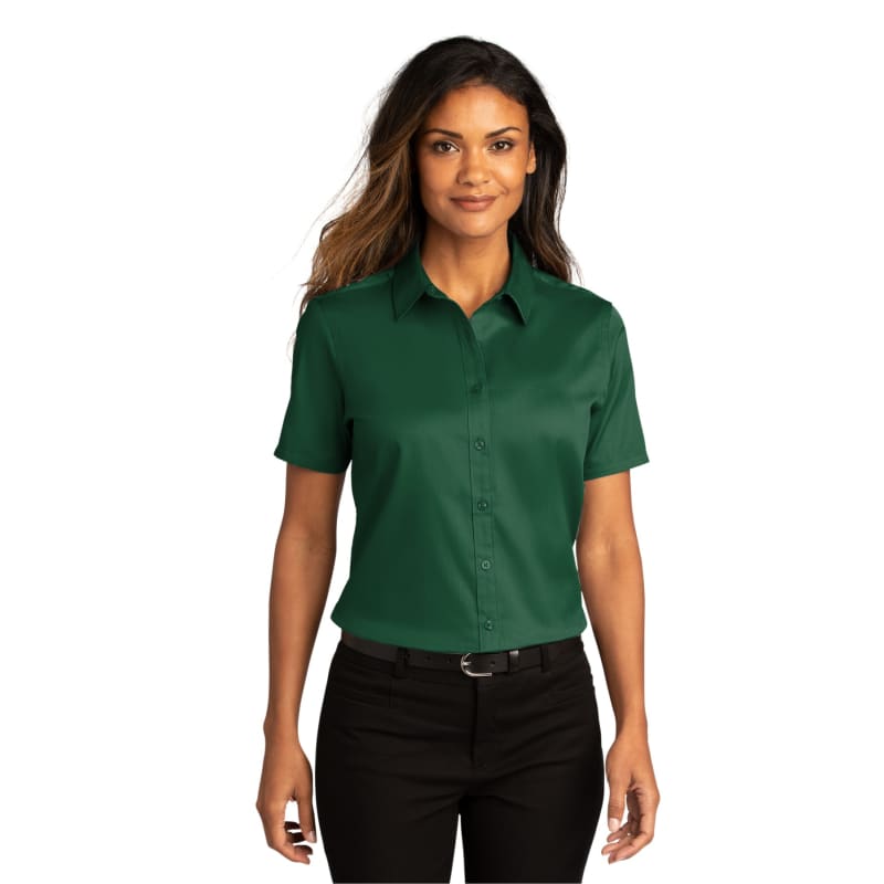 Port Authority Ladies Short Sleeve SuperPro React Twill Shirt. 5