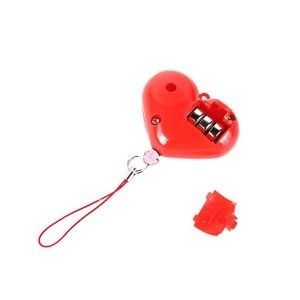 Lanyard Heart Safety Alarm Keychain With LED Light And 120DB Panic Sound 12