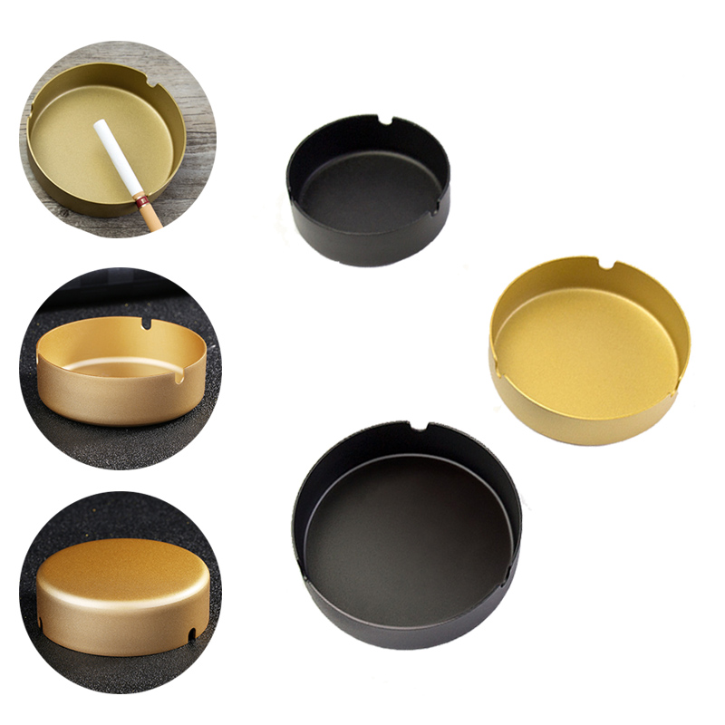 Round Stainless Steel Cigarette Cigar Ashtray 1