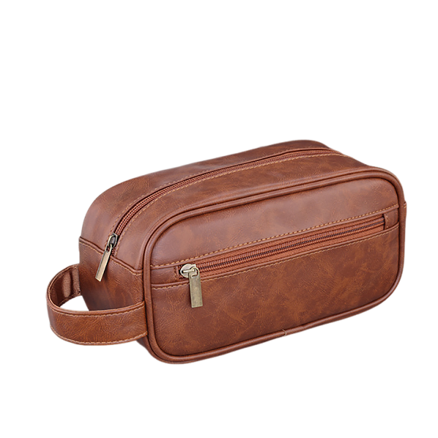 Men's Large Capacity PU Leather Travel Toiletry Bag 3