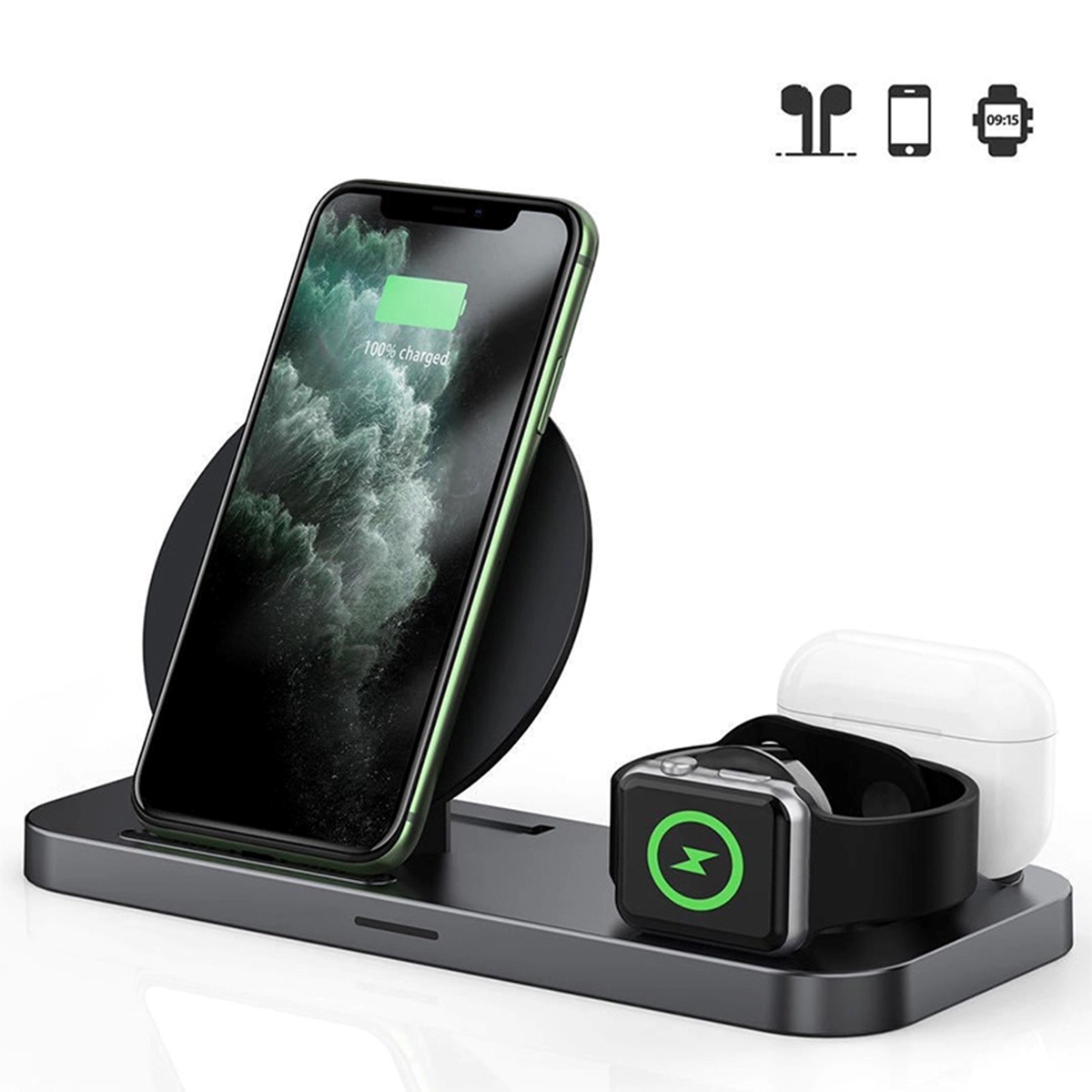 Foldable 3-in-1 Wireless Charger Station 5