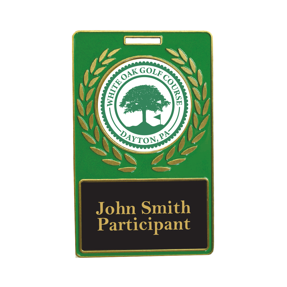 Vibraprint® Rectangle Wreath Bag Tag