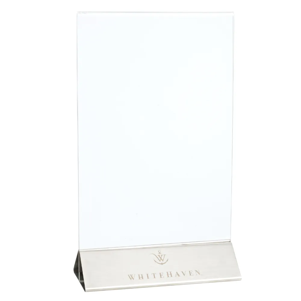 Stainless Steel Acrylic Menu Holder 5