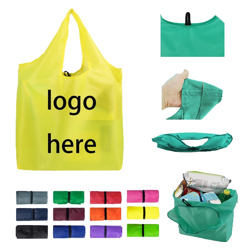 Reusable portable shopping bags, custom tote bag with logo imprint 2