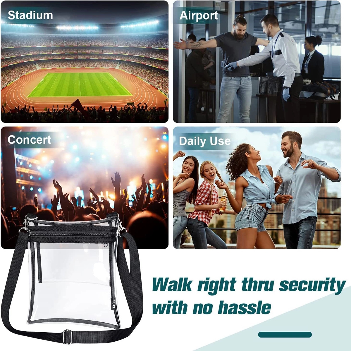 Transparent Crossbody Bags For Women & Men 7