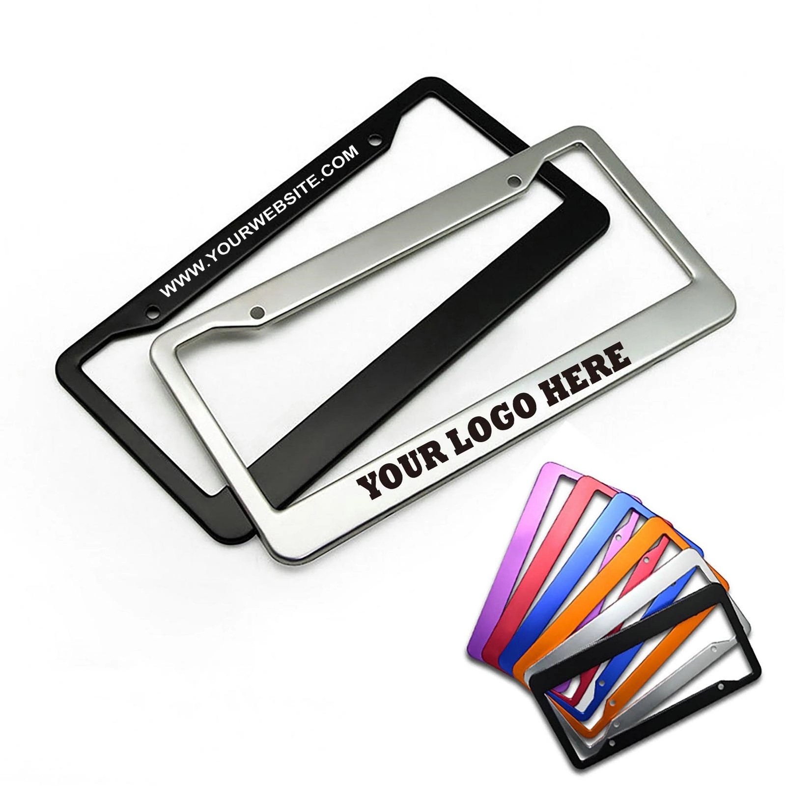 Colorful Metal Car License Plate Frame 2
