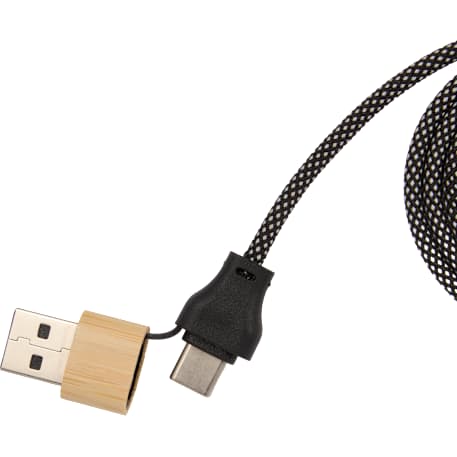 FSC® 100% Bamboo 5-in-1 100W Laptop Charging Cable 13