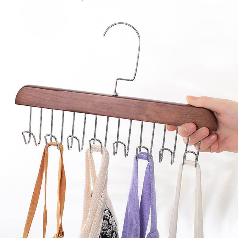 Solid Wood Hanger With 12 Hooks 4