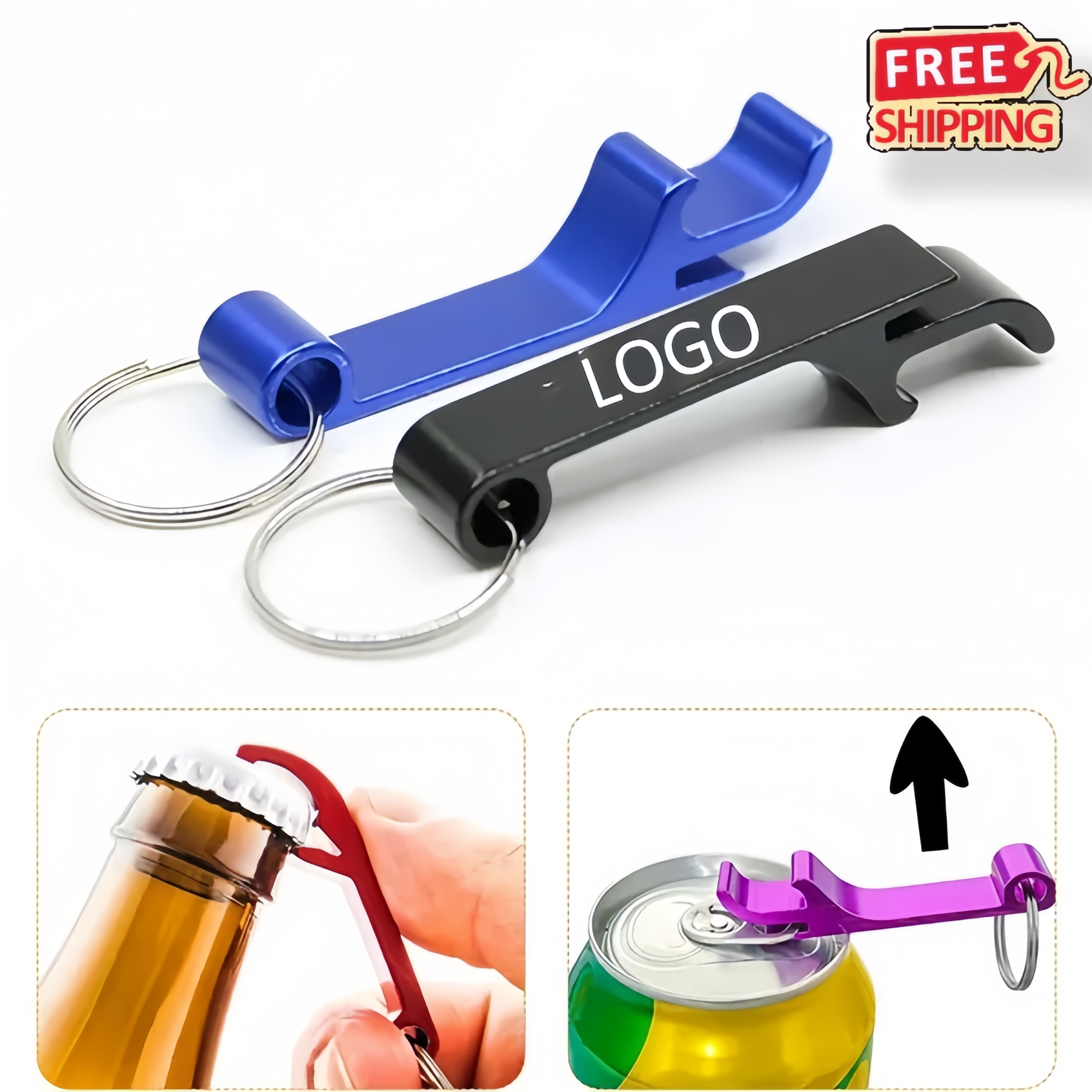 Custom Logo Keychain Bottle Opener Bulk Promotional Corporate Beer Gifts 2