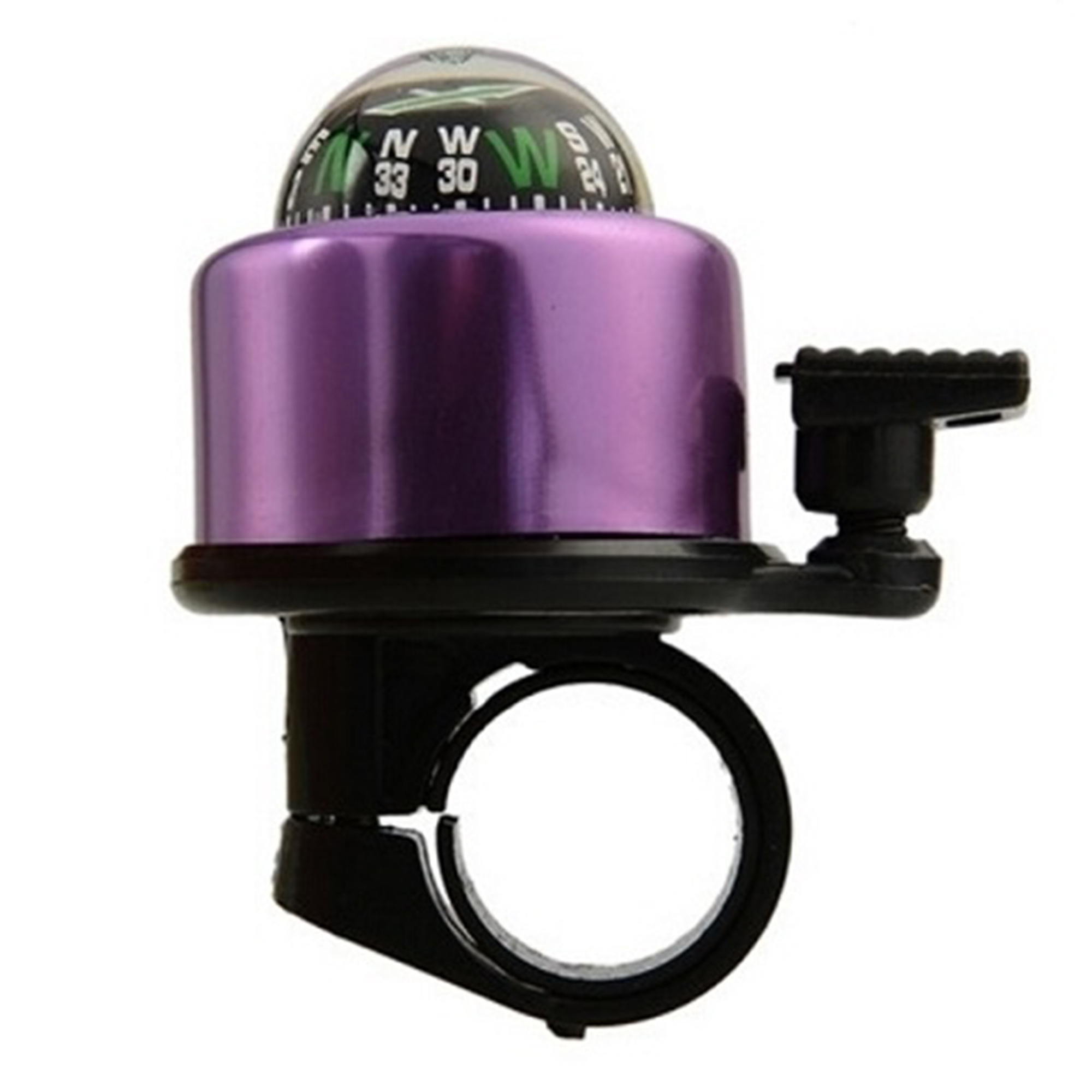 Aluminum Bicycle Bell With Compass 3" Length x 1.8" Width x 2.5" Height 4