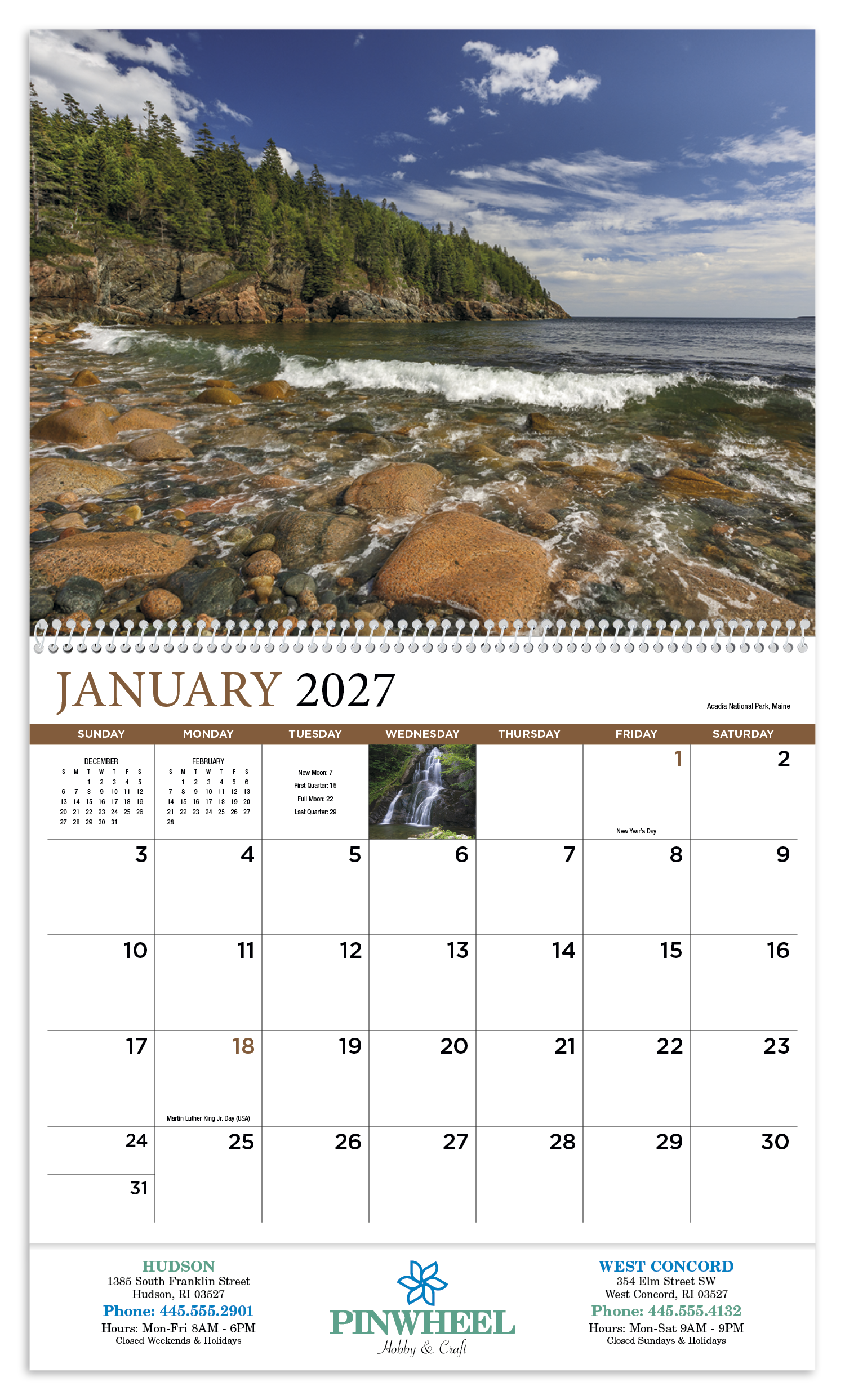 HotLine® Products New England Appointment Calendar - Spiral 50