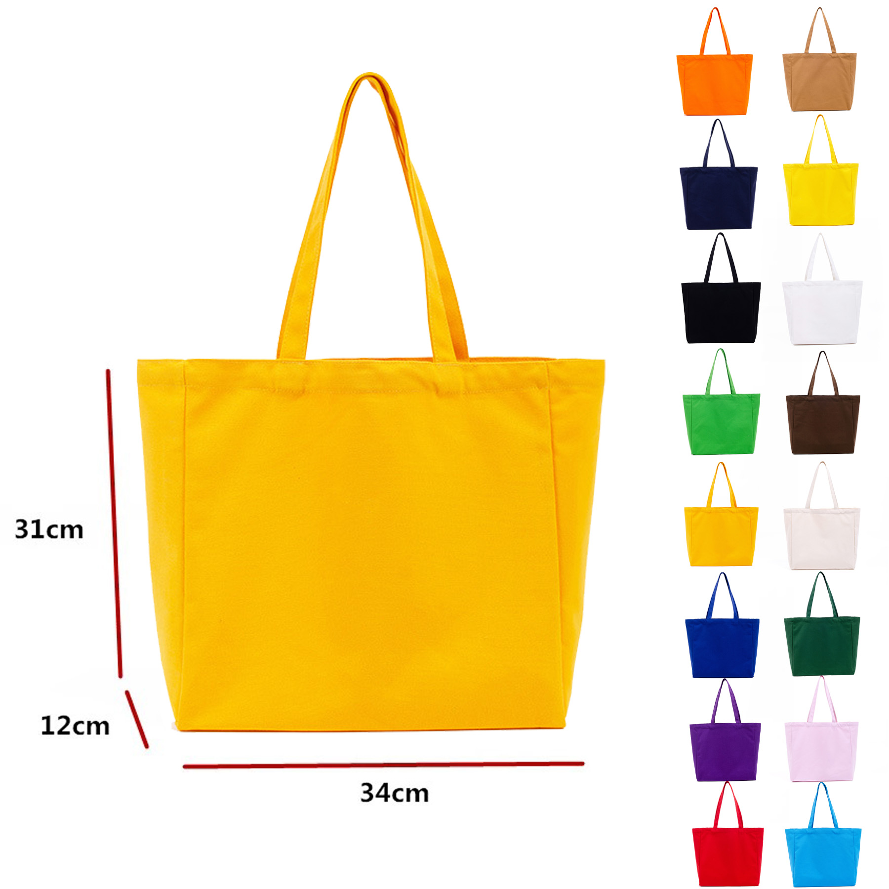 12 Oz. Cotton Canvas Tote Bag 1