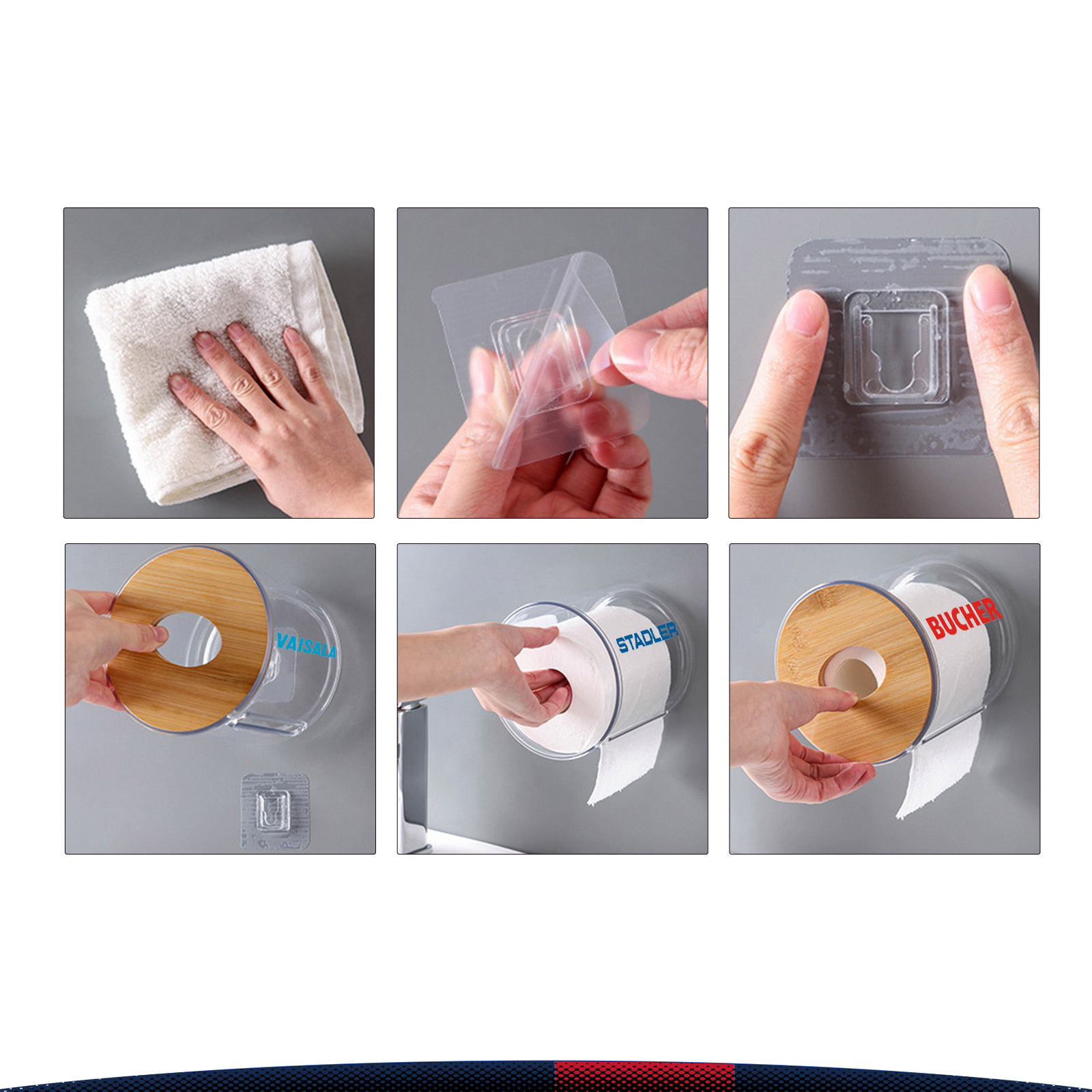 Transparent Wall-Mounted Tissue Box 5