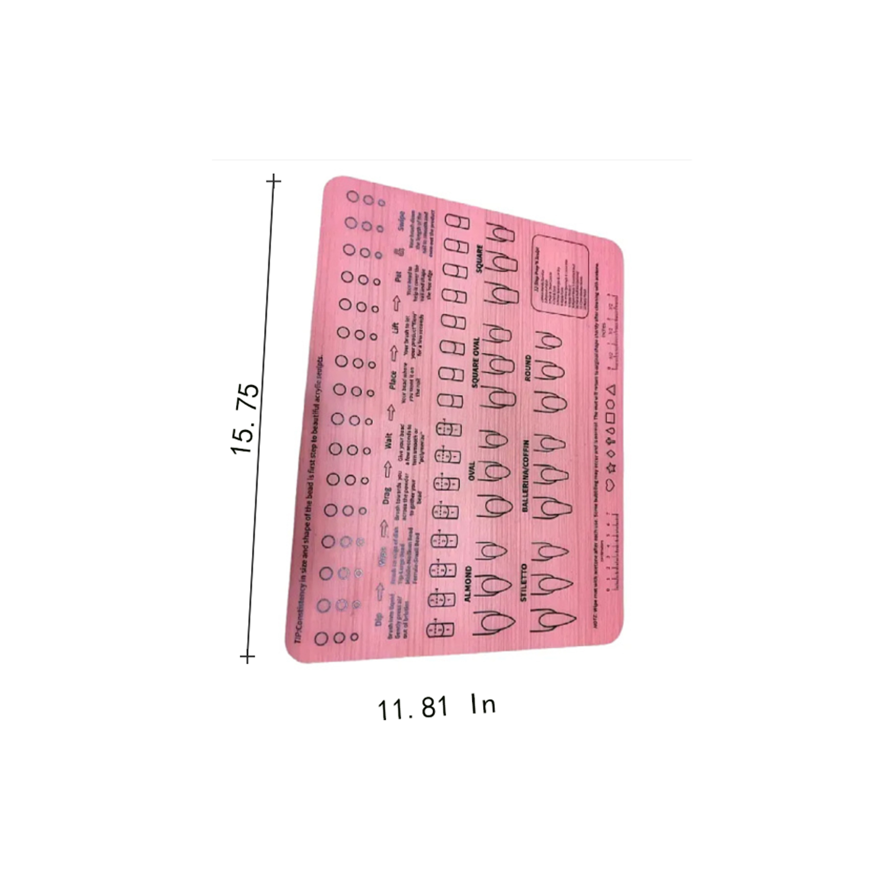 Professional Nail Salon Menu Mat 3