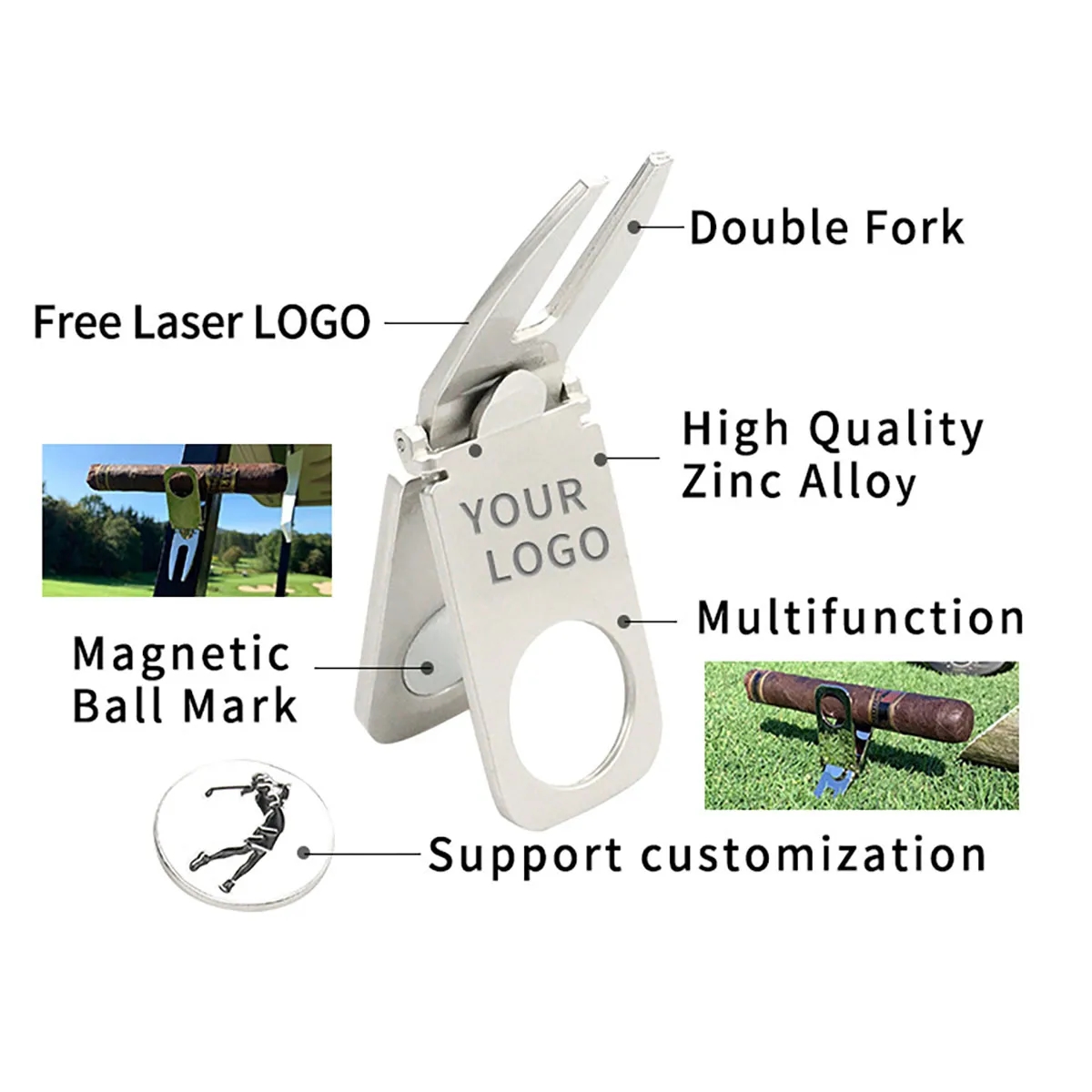 Magnetic Golf Cigar Clamp Cart Holder 3