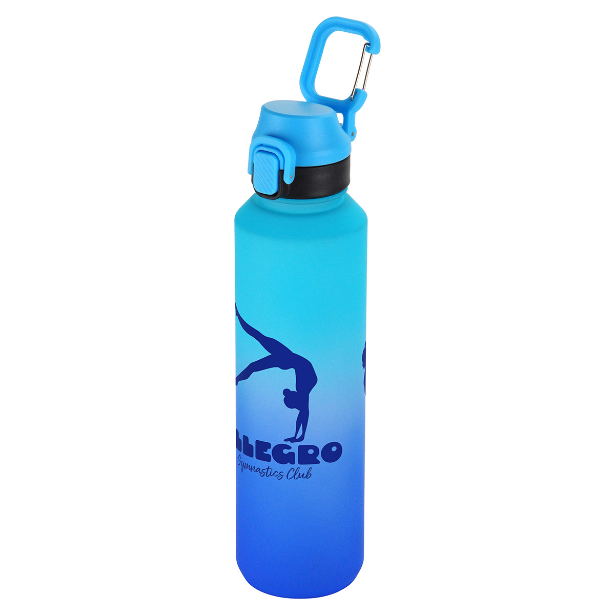 Chroma 27 oz Tritan® Bottle with Snap-Top Lid & Carabiner 2
