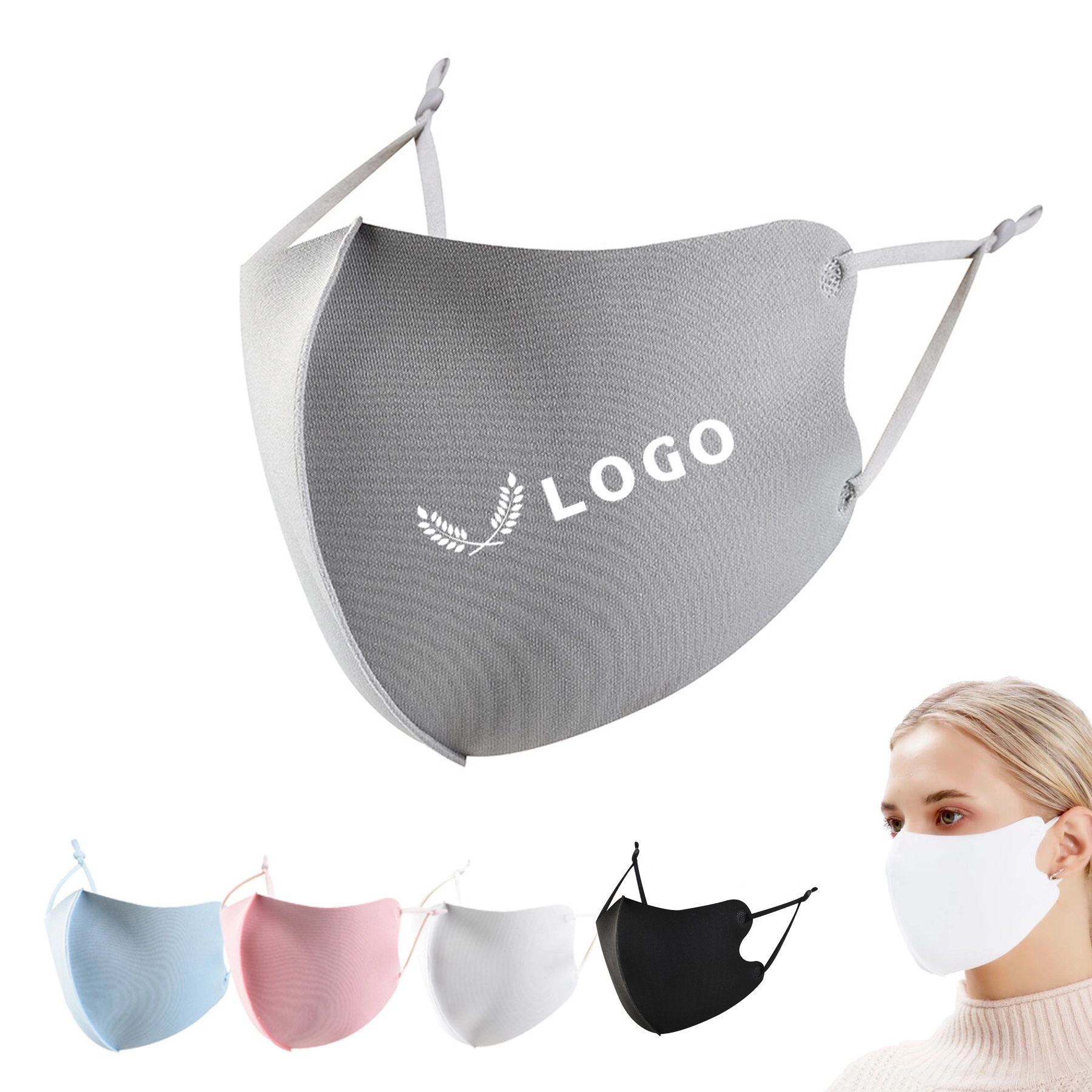 Washable Ice Silk Face Mask 1