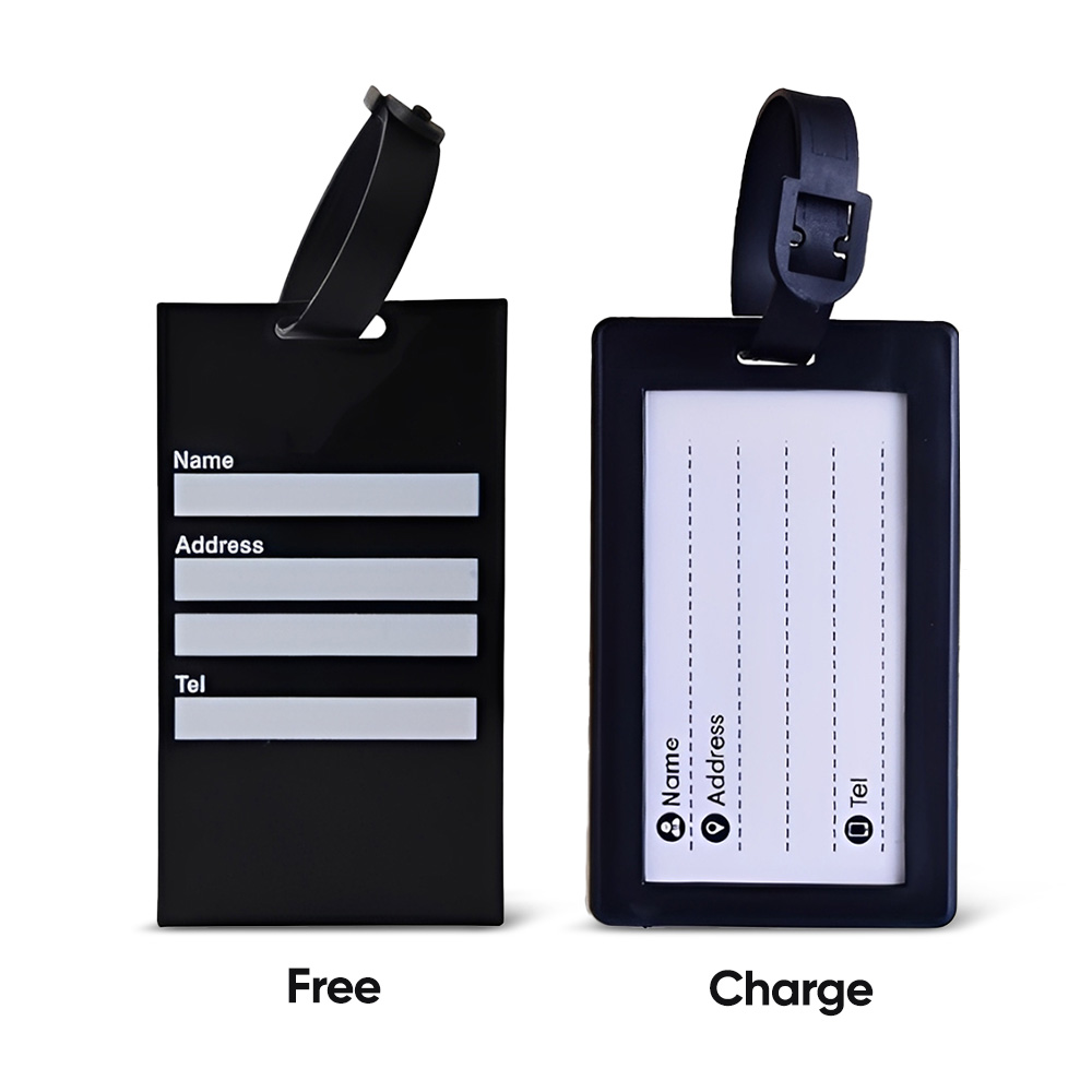 3.5" Custom 2D PVC Luggage Tags 6