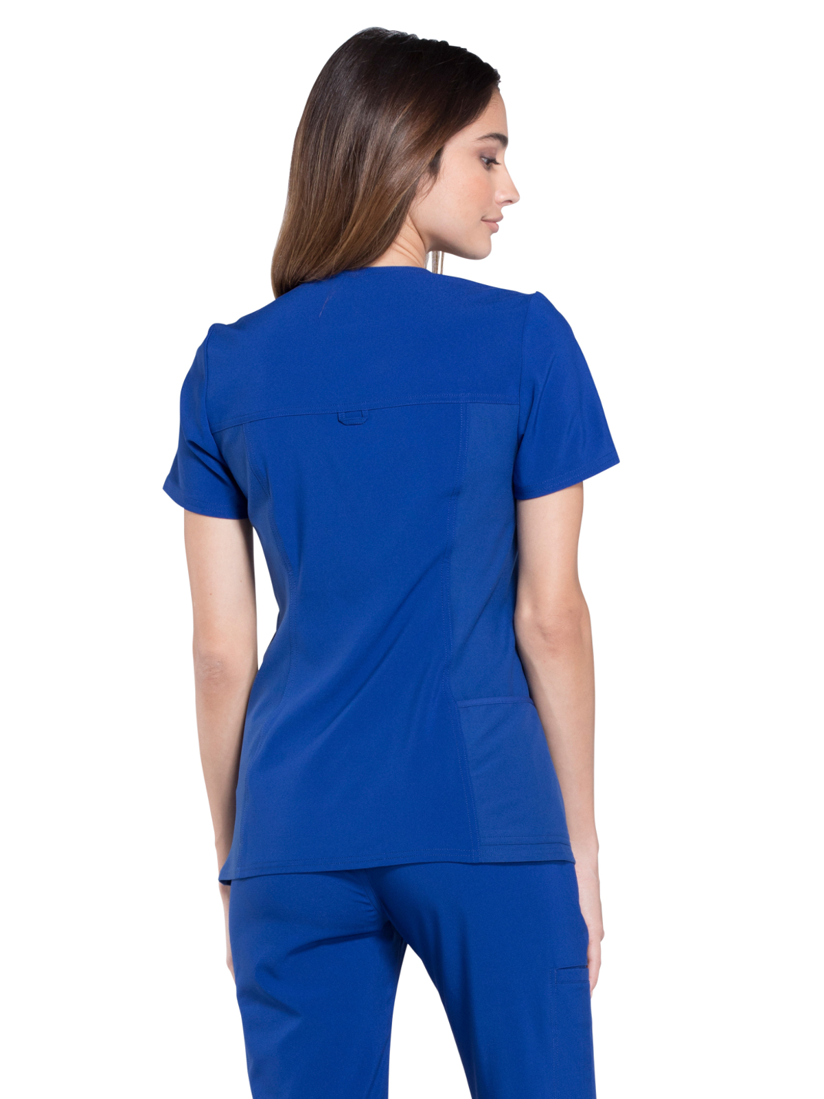 Cherokee - iFlex - Women's 2 Pocket V-Neck Knit Side Panel Top 30