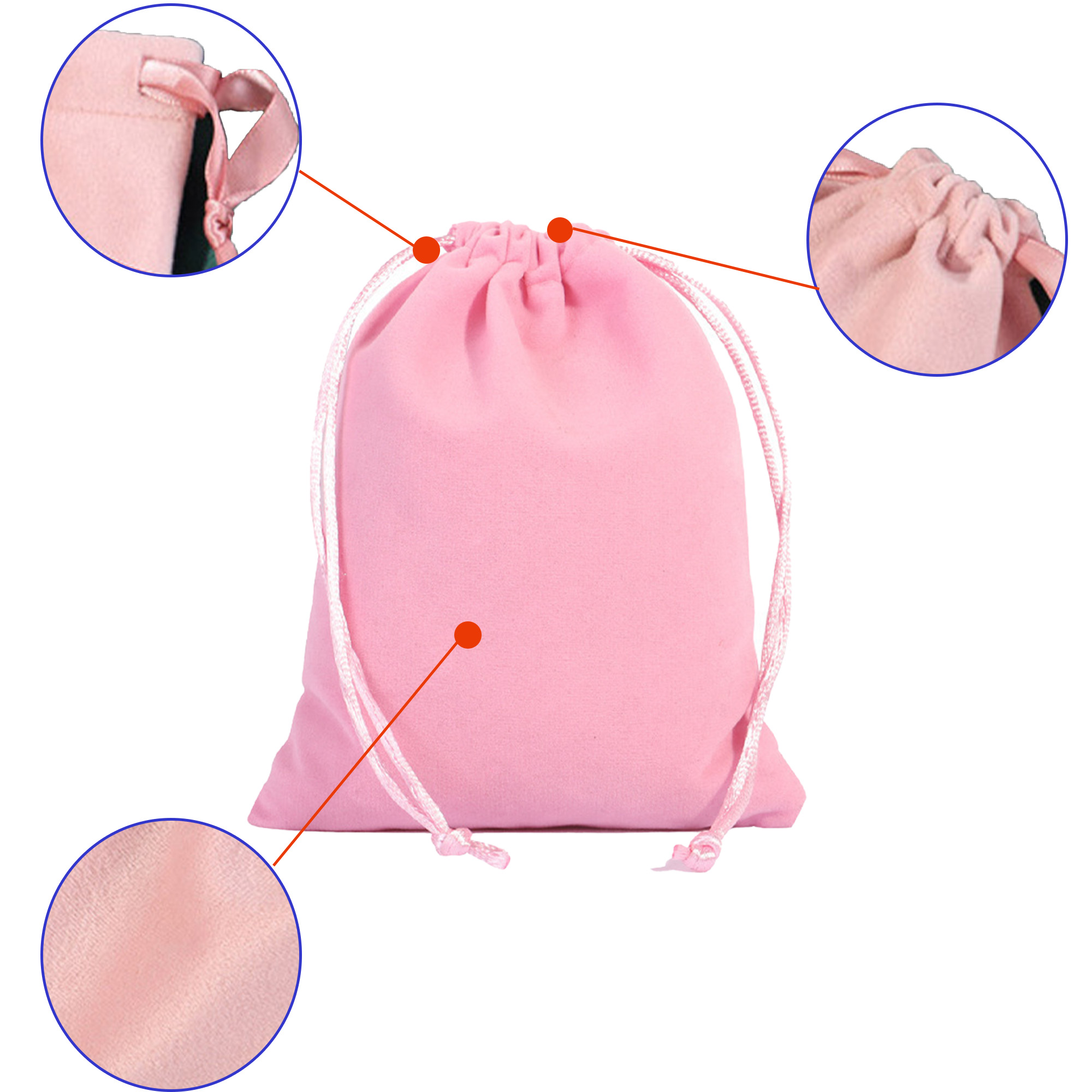 4.72"x3.54" Gift Bag with Drawstring 4