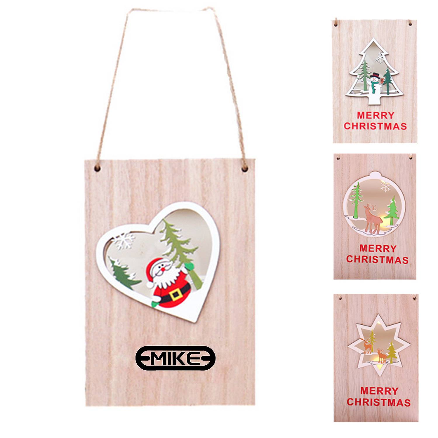 Christmas wooden door hanging 6