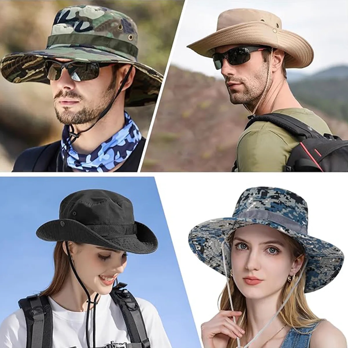 Fishing Safari Bucket Hat Camouflage Tactical Cap 4