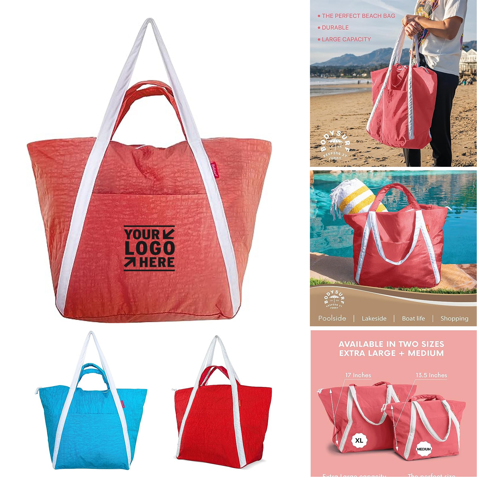 Waterproof Sandproof Travel Beach Tote Bag 2
